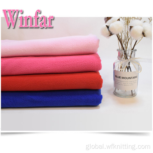 Polyester Fleece Jacket Stretch Brushed 100% Polyester Polar Fleece Fabric Factory